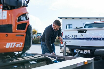 Minibagger mieten bei Böhrer Baumaschinen